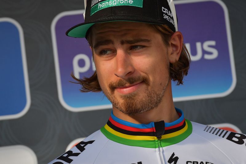 Peter Sagan na konci jedné z jarních klasik.