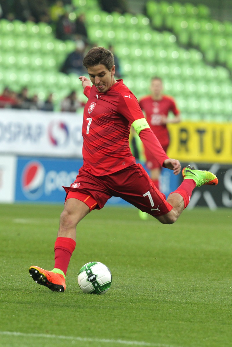 Český fotbalista Aleš Čermák.