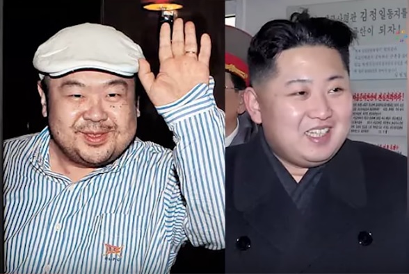 Zleva: Bratr severokorejského vůdce Kim Čong-nam a Kim Čong-un. Zleva: Bratr severokorejského vůdce Kim Čong-nam a Kim Čong-un.