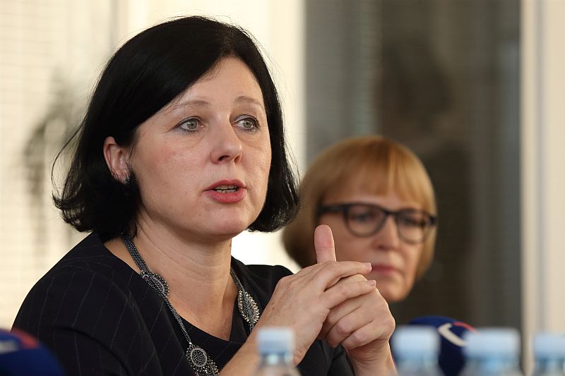 Česká eurokomisařka Věra Jourová. Česká eurokomisařka Věra Jourová.