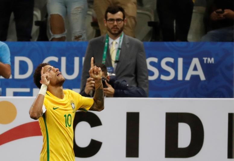 Útočník Neymar patří k hlavním oporám brazilské reprezentace. 