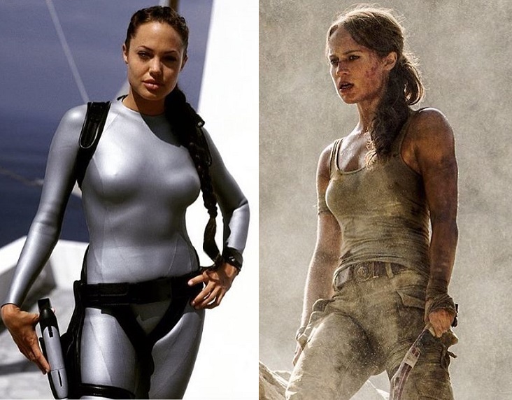 Angelina Jolie a Alicia Vikander.