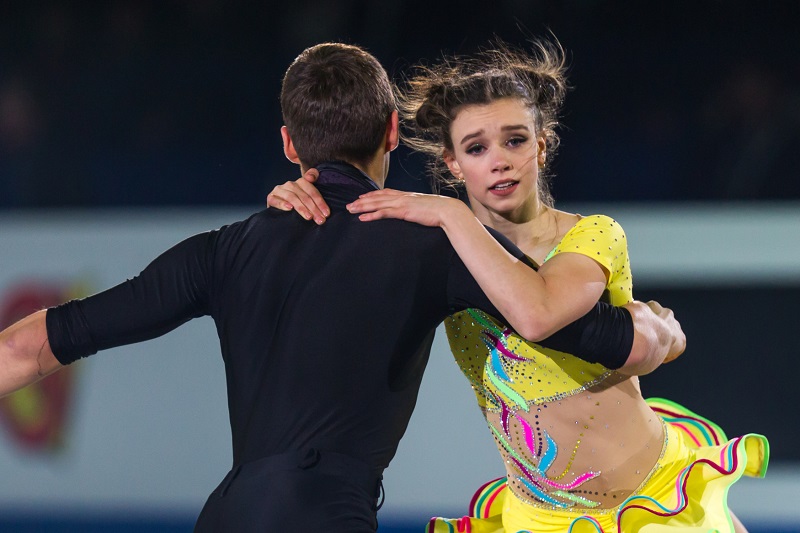 Český pár Anna Dušková a Martin Bidař.