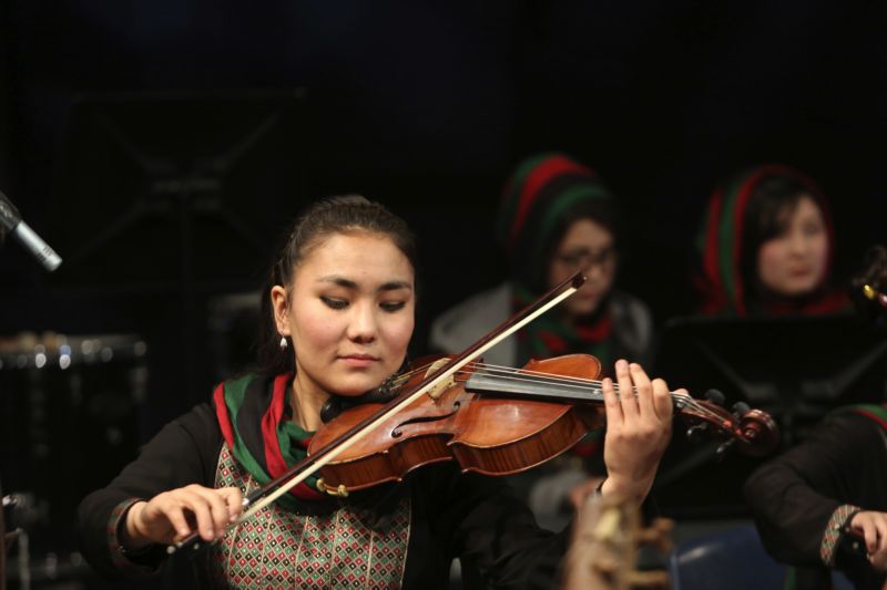 Afghánský ženských orchestr Zohra.