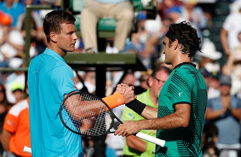Tomáš Berdych s Rogerem Federerem opět prohrál.