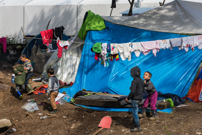 Neutěšená situace migrantů v Řecku. 
