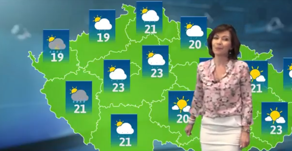 Moderátorka Michaela Dolinová. 
