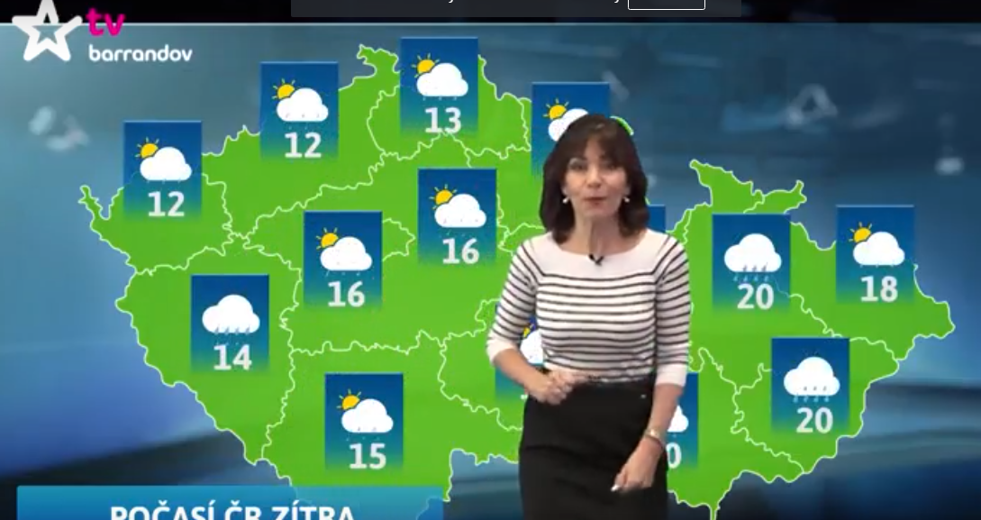 Moderátorka Michaela Dolinová. 