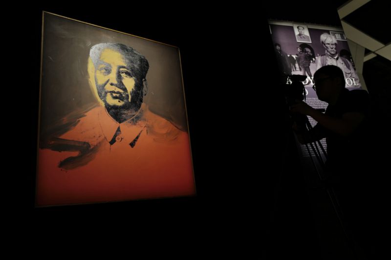 Warholův portrét Mao Ce-tunga.