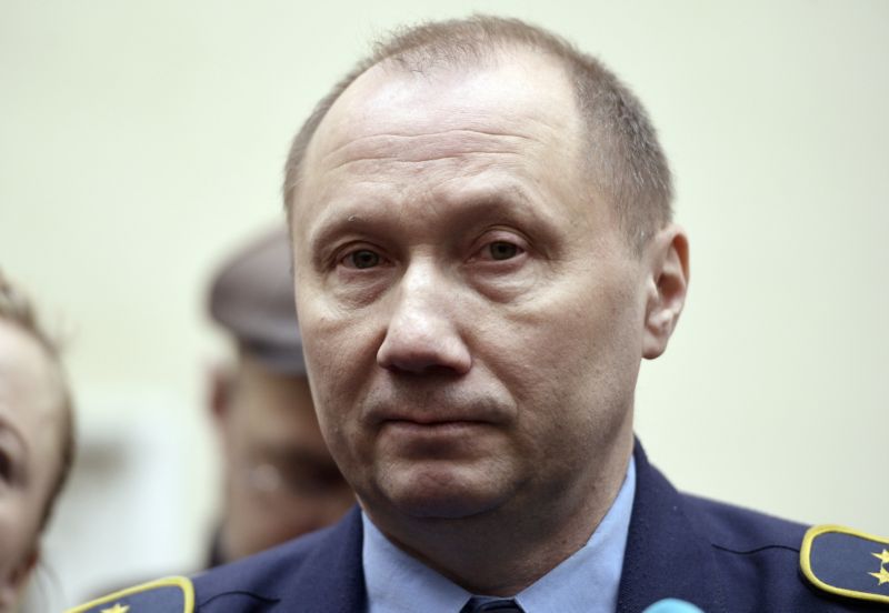 Strojvedoucí soupravy petrohradského metra Alexandr Kaverin.