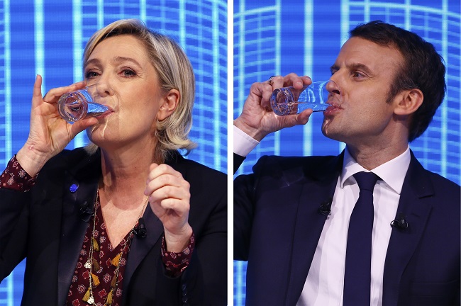 Marine Le Penová a Emmanuel Macron.