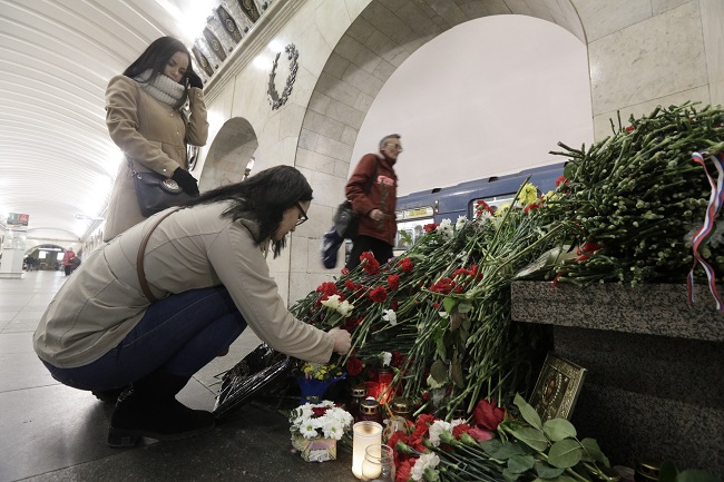 V pondělí došlo k útoku v petrohradském metru.