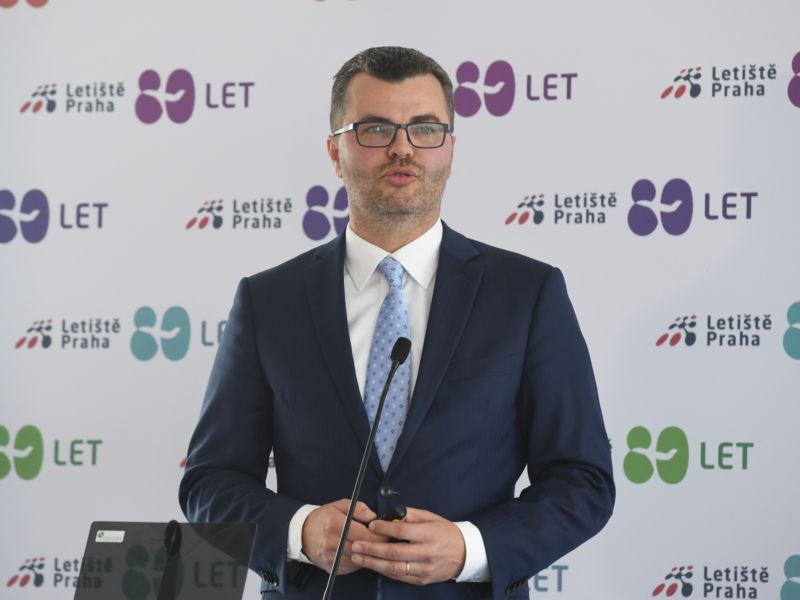 Předseda představenstva pražského letiště Václav Řehoř.