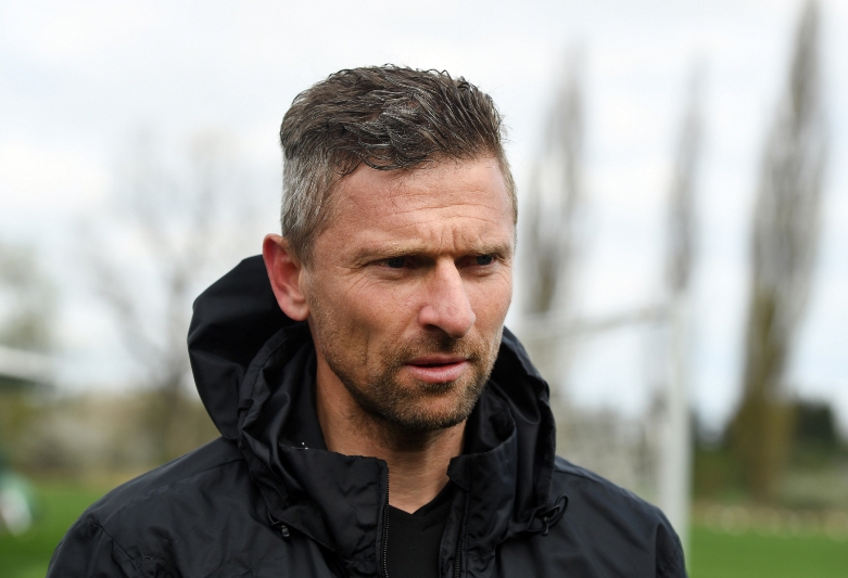 Martin Hašek už hráče Bohemians vedl na prvním tréninku.