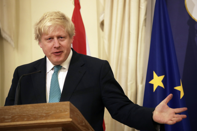 Britský ministr zahraničí Boris Johnson.
