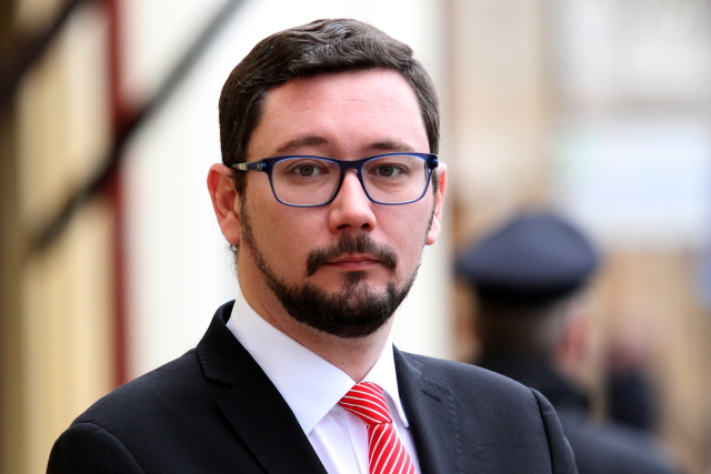 Mluvčí prezidenta Jiří Ovčáček. Mluvčí prezidenta Jiří Ovčáček.