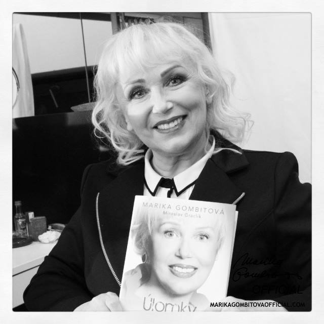 Slovenská zpěvačka Marika Gombitová s biografií Úlomky vzpomínek.