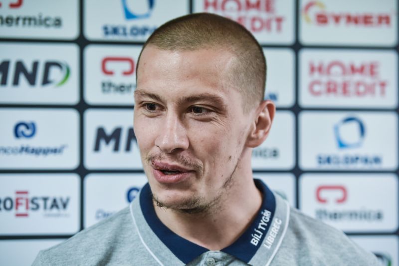 Obránce Liberce Martin Ševc. Obránce Liberce Martin Ševc.