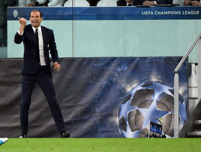 Trenér Juventusu Turín Massimiliano Allegri.