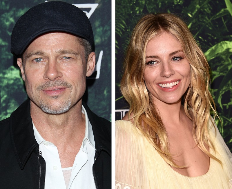 Brad Pitt a Sienna Miller.