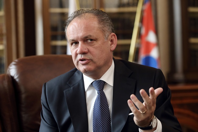 Slovenský prezident Andrej Kiska. Slovenský prezident Andrej Kiska.