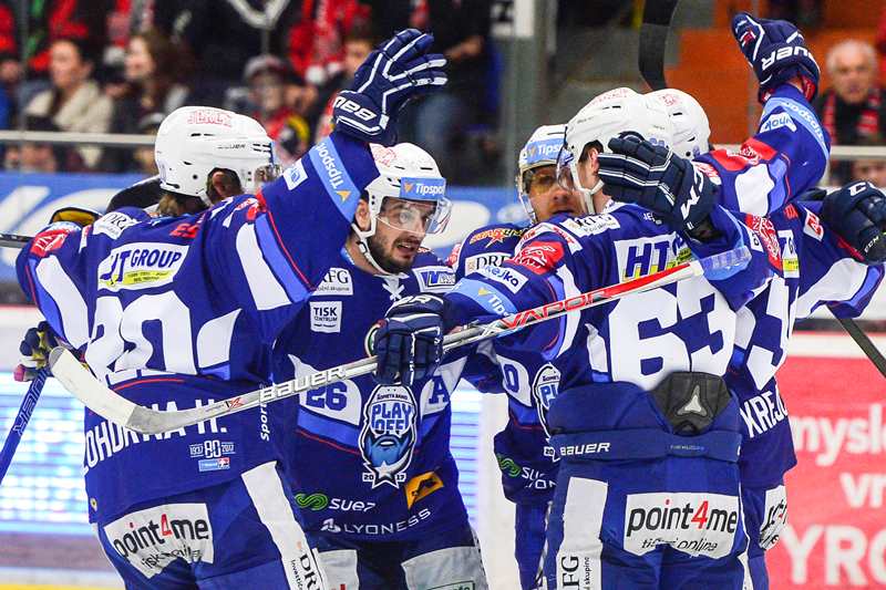 Hokejisté Komety Brno.