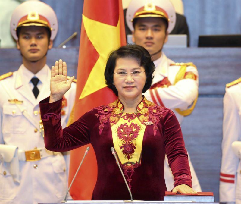 ředsedkyně vietnamského parlamentu Nguyen Thi Kim Ngan.