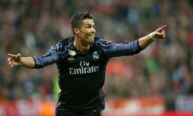 Portugalský střelec Realu Madrid Cristiano Ronaldo. Portugalský střelec Realu Madrid Cristiano Ronaldo.