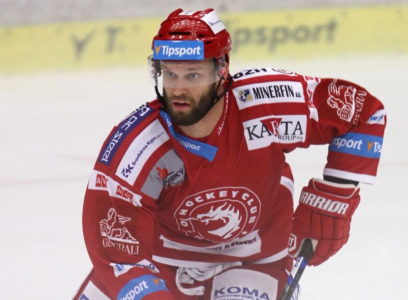 Třinecký střelec Martin Růžička. Třinecký střelec Martin Růžička.