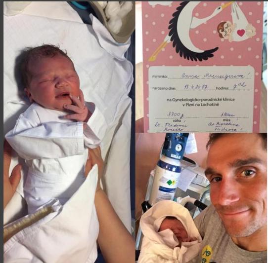 Roman Kreuziger má druhou dceru.