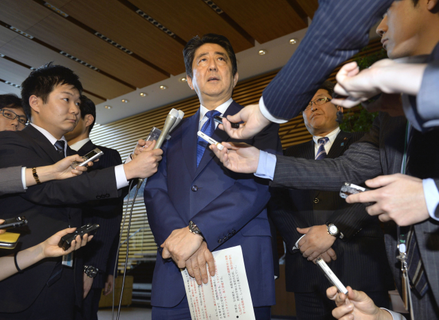 Japonský premiér Šinzó Abe.