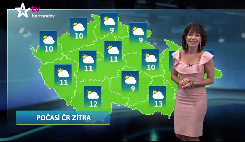 Moderátorka Michaela Dolinová. Moderátorka Michaela Dolinová.
