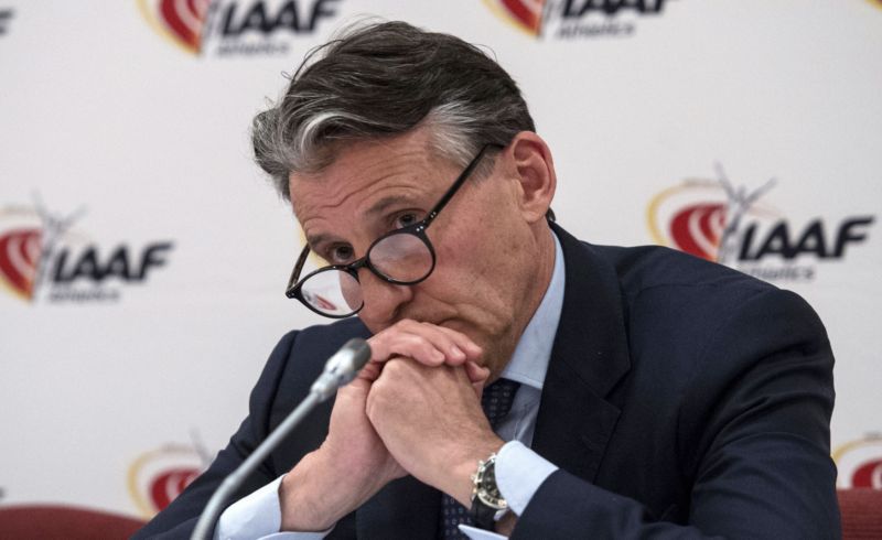 Předseda IAAF Sebastian Coe. Předseda IAAF Sebastian Coe.