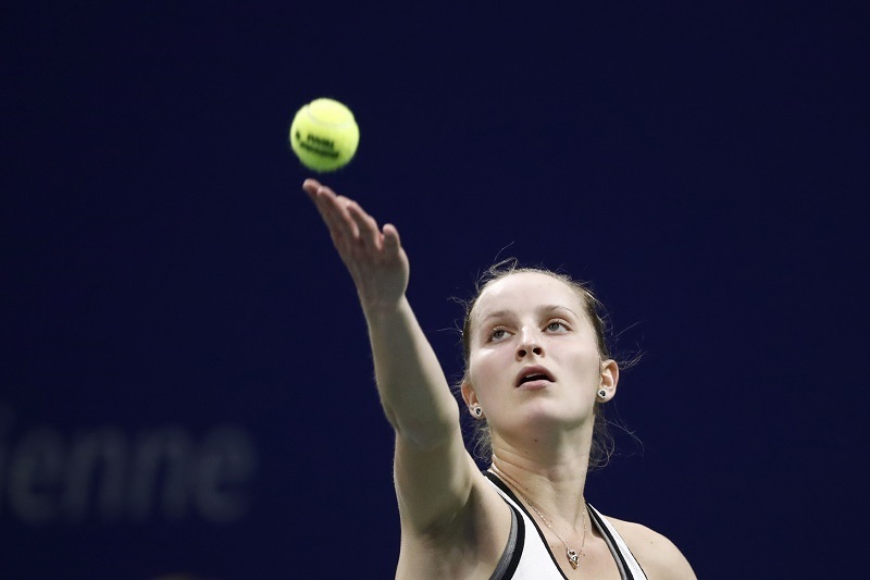 Sedmnáctiletá tenistka Markéta Vondroušová při turnaji v Bielu