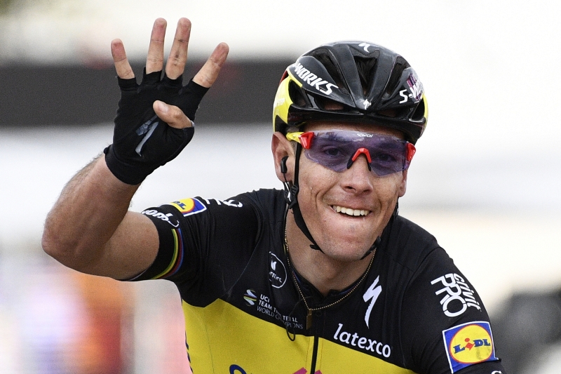 Philippe Gilbert vyhrál Amstel Gold Race počtvrté v kariéře.