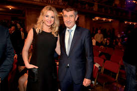 Ministr financí Andrej Babiš s partnerkou Monikou. Ministr financí Andrej Babiš s partnerkou Monikou.