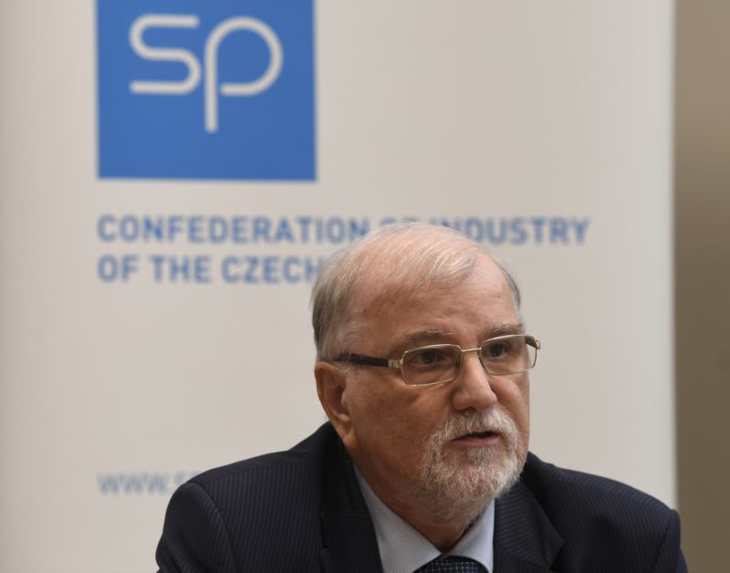 Prezident Svazu průmyslu a dopravy Jaroslav Hanák.