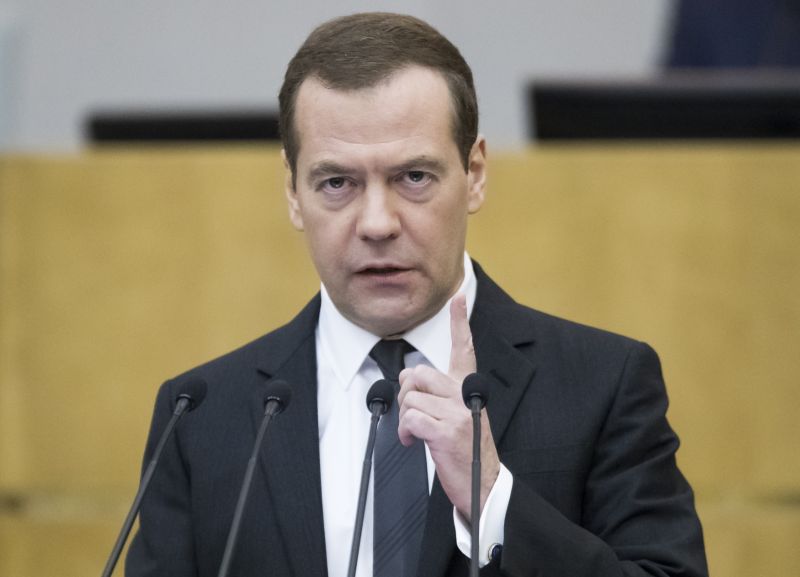 Ruský premiér Dmitrij Medveděv. Ruský premiér Dmitrij Medveděv.