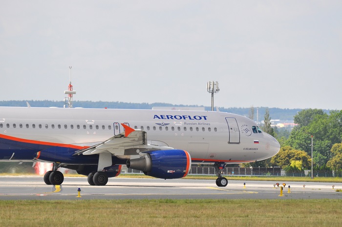 Letadlo společnosti Aeroflot. Letadlo společnosti Aeroflot.