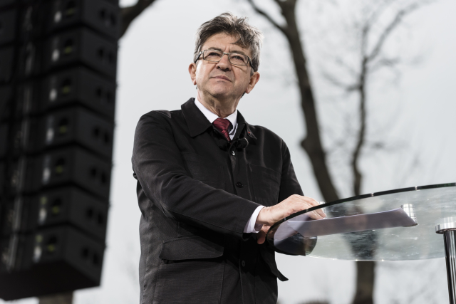 Francouzský prezidentský kandidát Jean-Luc Mélenchon.