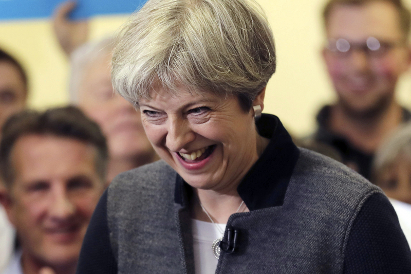 Premiérka Theresa May.