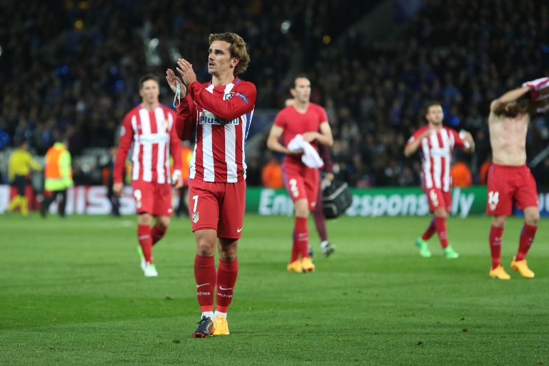 Antoine Griezmann v dresu Atlétika.