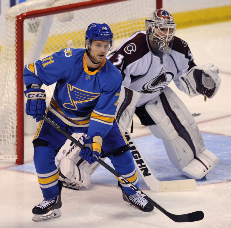 Vladimír Sobotka v dresu St. Louis.