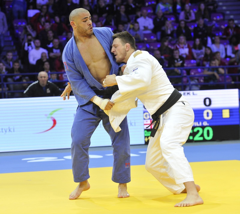 Lukáš Krpálek v zápase kategorie nad 100 kilo.