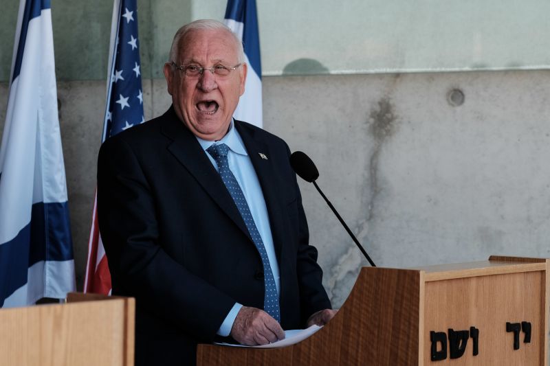 Izraelský prezident Reuven Rivlin.