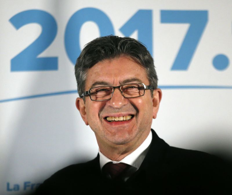 Představitel francouzské krajní levice a neúspěšný kandidát z prvního kola prezidentských voleb Jean-Luc Mélenchon.