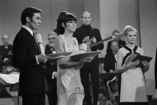 Karel Gott a Marta Kubišová, legendární vítězové ankety Zlatý slavík 1966.