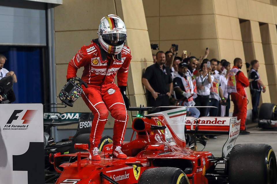 Německý pilot F1 Sebastian Vettel.