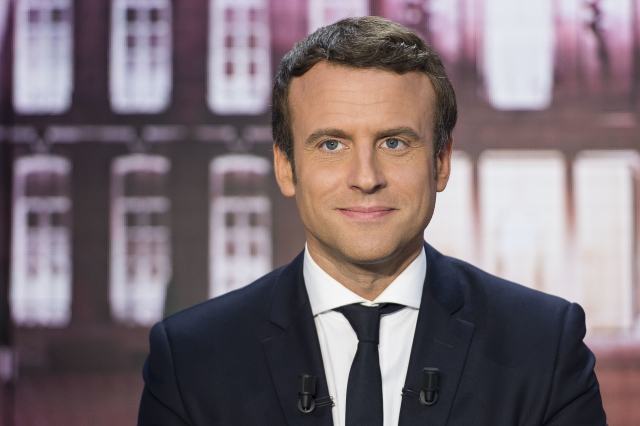 Kandidát na francouzského prezidenta Emmanuel Macron. Kandidát na francouzského prezidenta Emmanuel Macron.