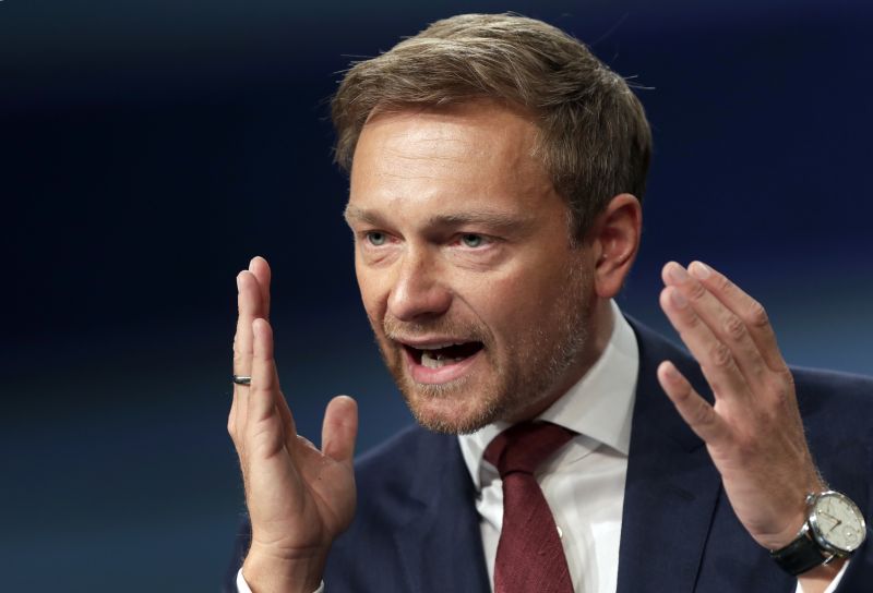 Staronový šéf FDP Christian Lindner.